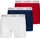 Calvin Klein Cotton Stretch 3er Boxer Briefs white/red ginger/pyro blue (Herren) (0000U2662G-I03)