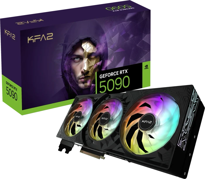 KFA2 GeForce RTX 5090 1-Click OC, 32GB GDDR7, HDMI, 3x DP