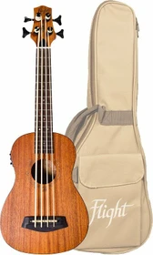 Flight DUBS Electro-Acoustic Bass Ukulele Mahogany