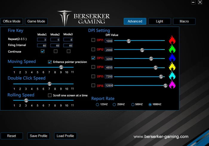 Berserker Gaming Svipdag S3 Gaming Mouse, USB