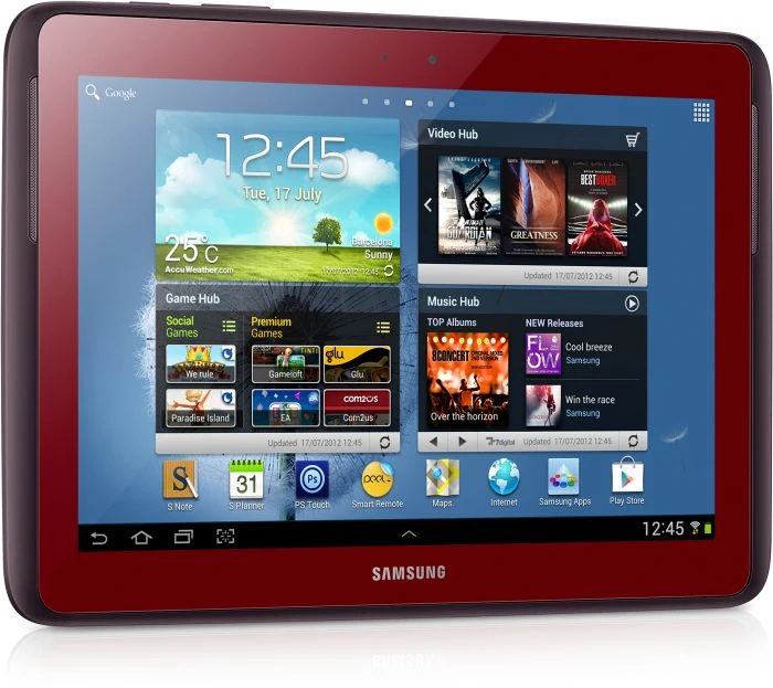Samsung Galaxy Note 10.1 N8000, rot, 16GB, UMTS