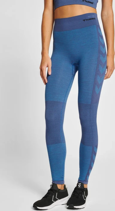 hummel CLEA Seamless Tight Hose lang riviera (Damen)