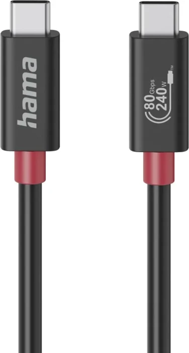 Hama USB-C-Kabel, E-Marker, USB4, 240W, 1m