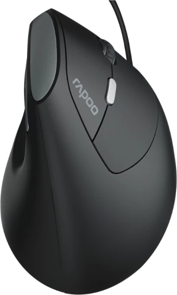 Rapoo EV200 Ergonomic Wired Mouse schwarz/silber, USB