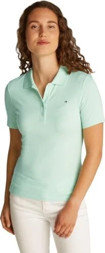 Tommy Hilfiger 1985 Slim Fit Poloshirt kurzarm opal green (Damen)
