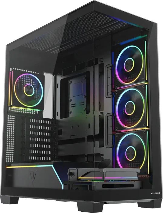 Modecom Volcano Stellar Plus 5F Black, Glasfenster