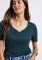Street One Herzausschnitt T-Shirt kurzarm tide blue (Damen) Vorschaubild