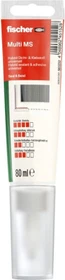fischer Multi MS Bauklebstoff 1-Komponenten Montagekleber schwarz, 80ml