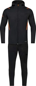 Jako Challenge mit Kapuze Trainingsanzug schwarz meliert/orange