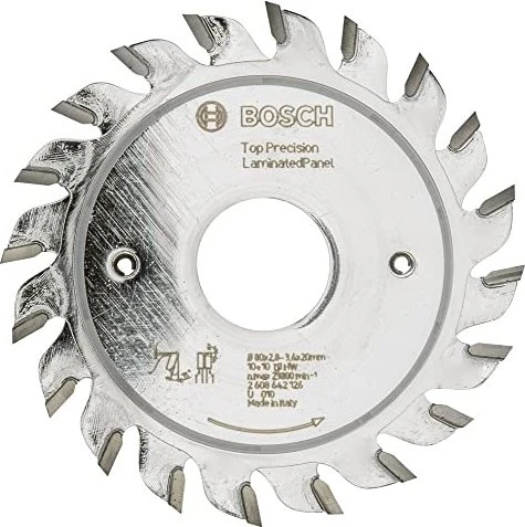 Bosch Professional Top Precision Best for Laminated Panel Kreissägeblatt 20Z, 80x3.6x20mm, 1 Stück