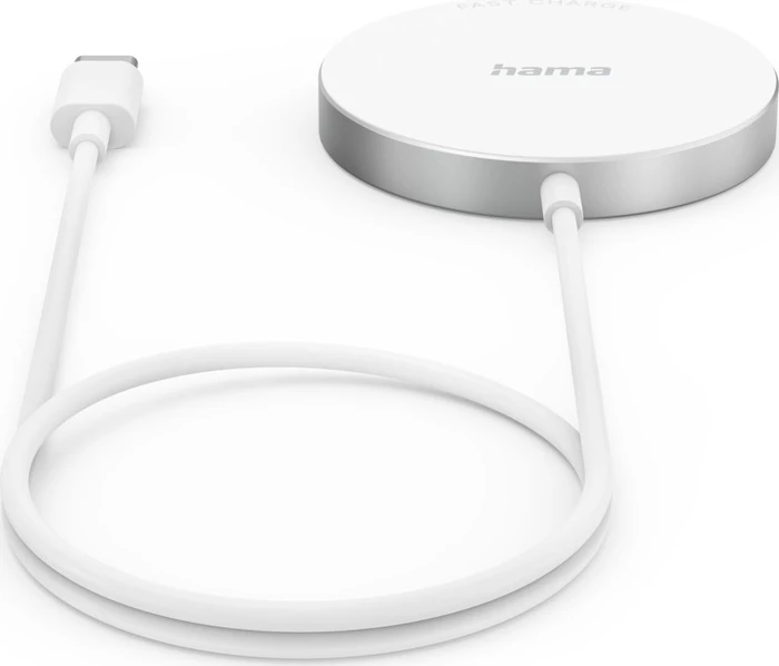Hama Wireless Charger MagCharge FC15 15W kabellos für Apple iPhone weiß