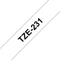 Brother TZe-231 Beschriftungsband, 12mm, schwarz/weiß Vorschaubild