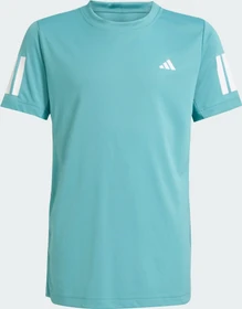 adidas Club Tennis 3-Streifen Funktionsshirt kurzarm powder teal (Junior)