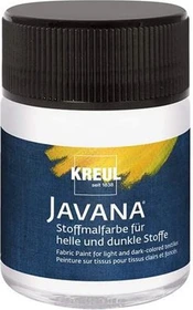 Kreul Javana Stoffmalfarbe für helle und dunkle Stoffe, weiß, 50ml