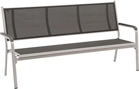 Kettler Basic Plus Gartenbank silber/anthrazit