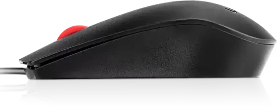Lenovo Fingerprint Biometric Mouse Gen2, schwarz/rot, USB