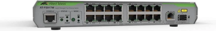 Allied Telesis CentreCOM FS900M Desktop Managed Switch, 16x RJ-45, 1x RJ-45/SFP