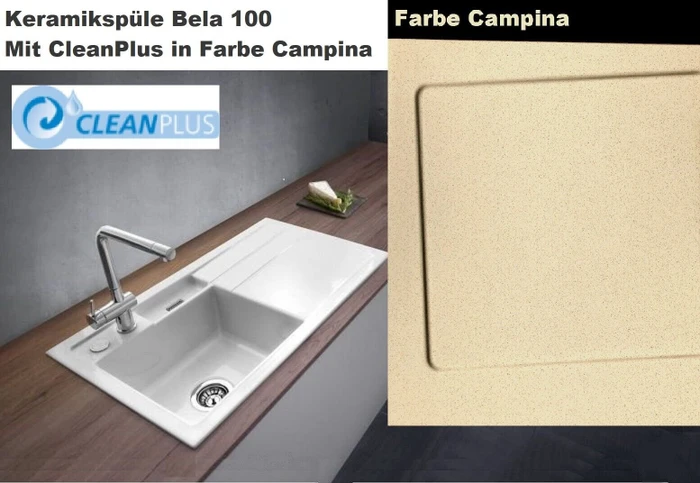 systemceram Bela 100 Einbau Becken links campina