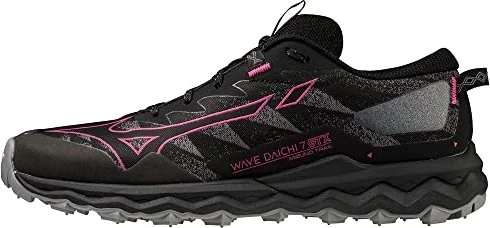 Mizuno Wave Daichi 7 GTX black/fuchsia fedora/quiet shade (Damen)