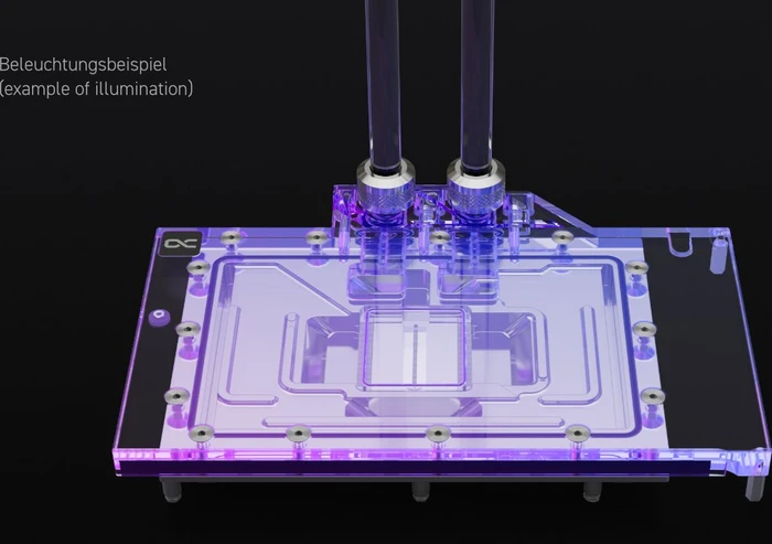 Alphacool Eisblock Aurora Acryl GPX-N NVIDIA RTX 4080 GameRock Phantom mit Backplate