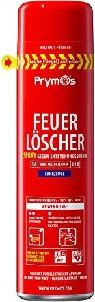 Prymos tragbarer Feuerlöscher für Fahrzeuge