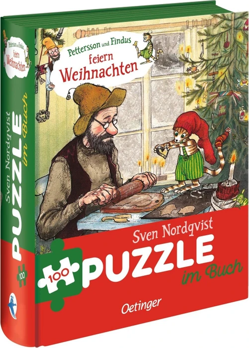 Oetinger Puzzle im Buch Pettersson und Findus feiern Weihnachten