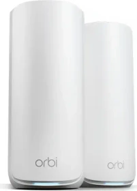 Netgear Orbi Wi-Fi 7, 870 Serie RBE872, weiß, Router und Repeater Set, 2er-Bundle (RBE872-100EUS / RBE872-100UKS)