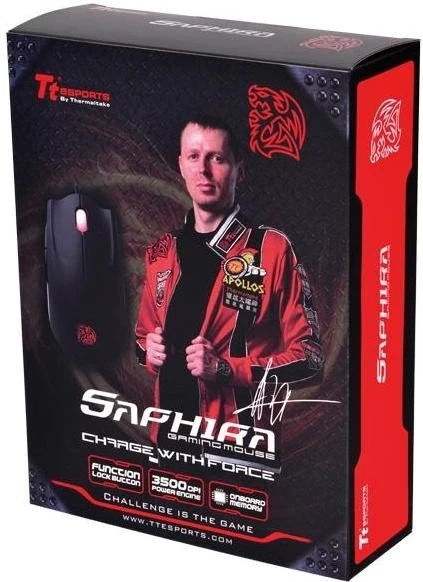 Tt esports Saphira Gaming Mouse schwarz, USB