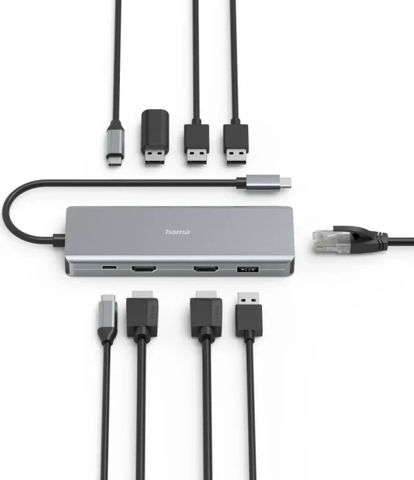 Hama CONNECT2Media Multiport-Adapter, USB-C 3.0 [Stecker]