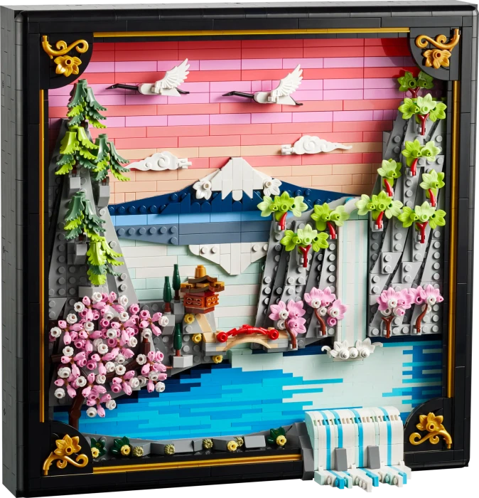 LEGO Art - Japanische Kirschblütenlandschaft