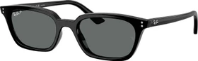 Ray-Ban RB4456 Zaya Bio-Based polished black/dark grey polar