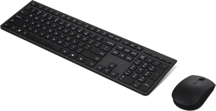 Lenovo Professional Wireless Rechargeable Combo Keyboard and Mouse, mit Copilot-Taste, USB/Bluetooth, NO