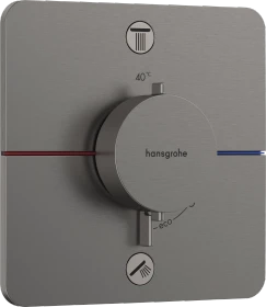 Hansgrohe ShowerSelect Comfort Q Thermostat Unterputz für 2 Verbraucher brushed black chrome