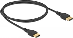 DeLOCK DisplayPort 1.4 Kabel 8K 60Hz ohne Arretierung schwarz, 1m