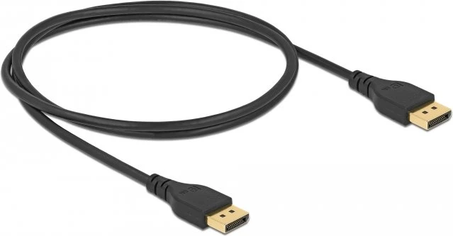 DeLOCK DisplayPort 1.4 Kabel 8K 60Hz ohne Arretierung schwarz, 1m