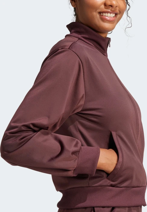 adidas Essentials Feel Cozy Trainingsanzug aurora ruby/brown (Damen)