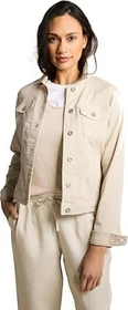 Tom Tailor Eingriffstaschen Jeansjacke stone sand beige (Damen)