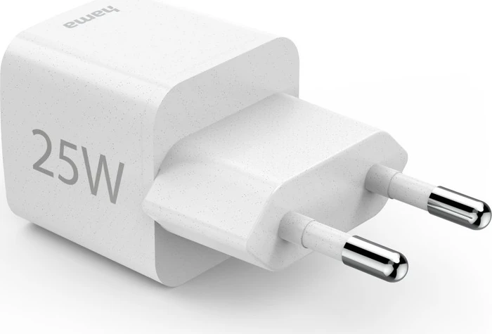 Hama Schnellladegerät Eco USB-C PD 25W weiß
