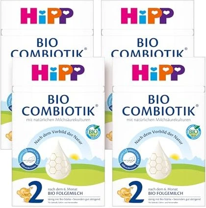 Hipp Bio Combiotik 2 Folgemilch Pulver, 600g (4x 600g)