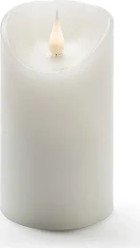 Konstsmide Echtwachskerze 13.5cm weiß LED warmweiß, 1 Stück
