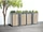 Westmann Planta Mülltonnenbox 4x 240l holzoptik/anthrazit (WMHHWTC-64)