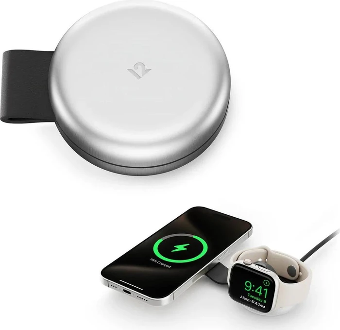Twelve South ButterFly 2-in-1 MagSafe Charger silber/schwarz