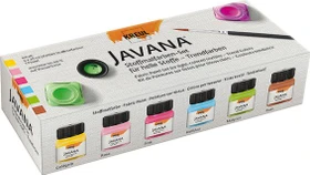 Kreul Javana Stoffmalfarbe für helle Stoffe Trendfarben, 6 Farben, 20ml