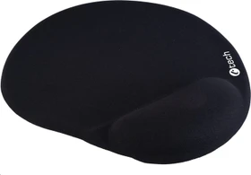 C-Tech MPG-03 Gel-Mauspad mit Handgelenkauflage, oval, 240x220mm, schwarz