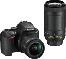 Nikon D3500 mit Objektiv AF-P DX 18-55mm 3.5-5.6 G VR und AF-P DX 70-300mm 4.5-6.3 G ED VR