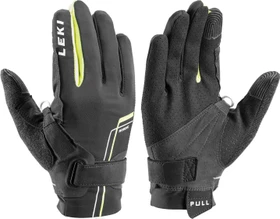Leki Nordic Move Shark Handschuhe schwarz/gelb/weiß