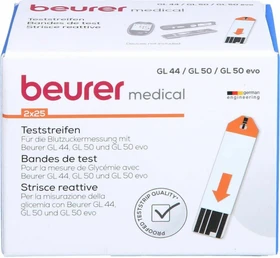 1001 Artikel Medical GL 44/50 Blutzucker-Teststreifen, 50 Stück (2x 25 Stück)