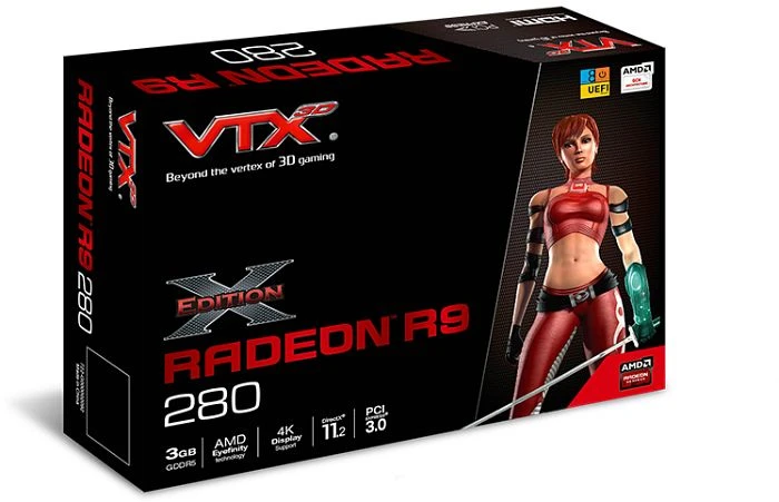 VTX3D Radeon R9 280 X-Edition, 3GB GDDR5, DVI, HDMI, 2x mDP