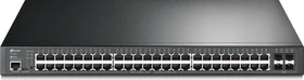 TP-Link SG3400 JetStream Rackmount Gigabit Managed Switch, 48x RJ-45, 4x SFP+, 500W PoE+ (TL-SG3452XP)