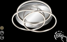 Briloner Frame LED Deckenleuchte 56W 52.5cm chrom
